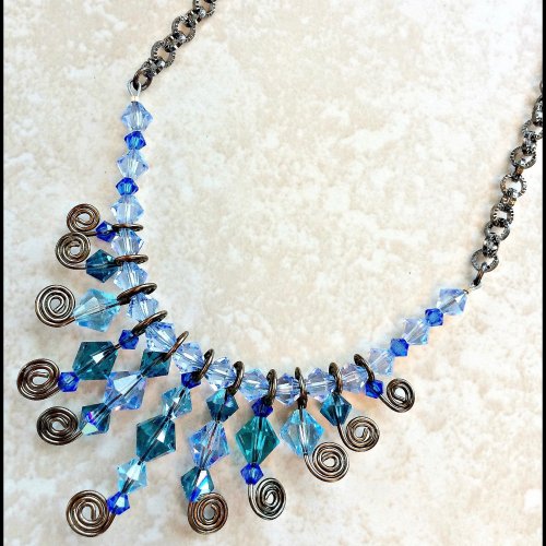Whirly Twirly Bling Necklace