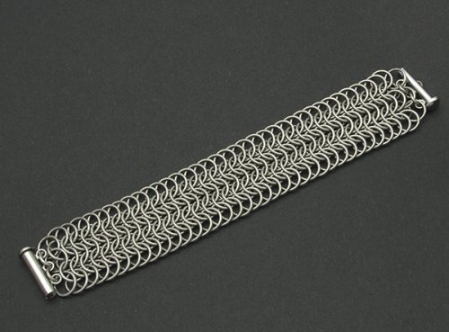 Stainless Steel 6 in 1 Chain Maille Bracelet. 