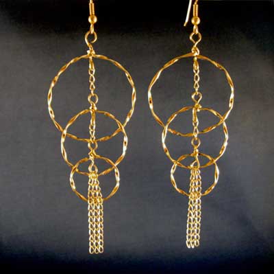 Twisted Circles Earrings