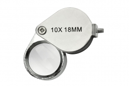 18mm Heavy Chrome Plated Loupe 10x