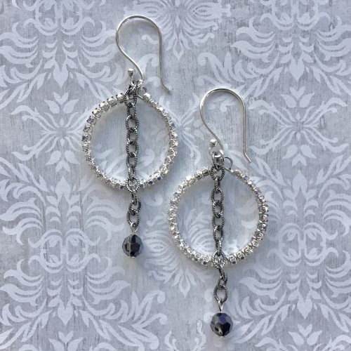 Sparkling Cup Chain Earrings
