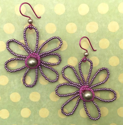 Blooming Wire Whimsy Earrings