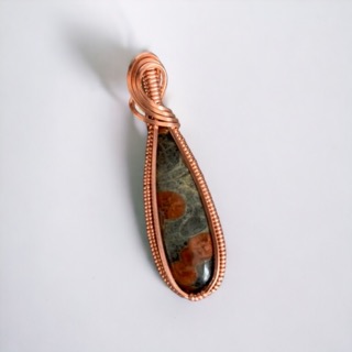 Simple Wrapped Stone Pendant
