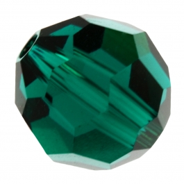 8mm Emerald 5000 Round Swarovski Crystal Bead - Pack of 6