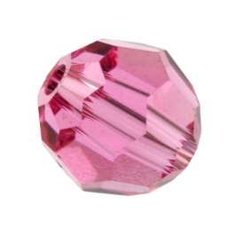 4mm Rose 5000 Round Swarovski Crystal Beads - Pack of 12