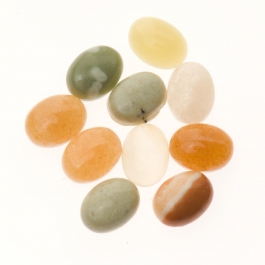 8x6mm Gemstone Oval Cabochon Assortment - Pack of 100