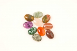 14x10mm Gemstone Oval Cabochon Assortment - Pack of 100