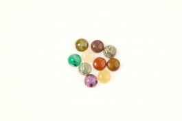 8mm Gemstone Round Cabochon Assortment - Pack of 100