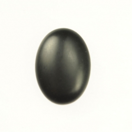 Matte Onyx 10x14mm Oval Cabochon - Pack of 2
