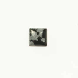 Snowflake Obsidian 6mm Square Cabochon - Pack of 2