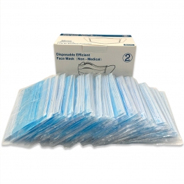 Individually Packed Disposable Face Masks - Pack of 50