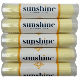 Sunshine Polishing Clothes in Tubes, 5 Pack