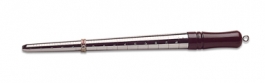 Metal Ring Stick--Rosewood Handle - Plain